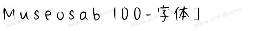 Museosab 100字体转换